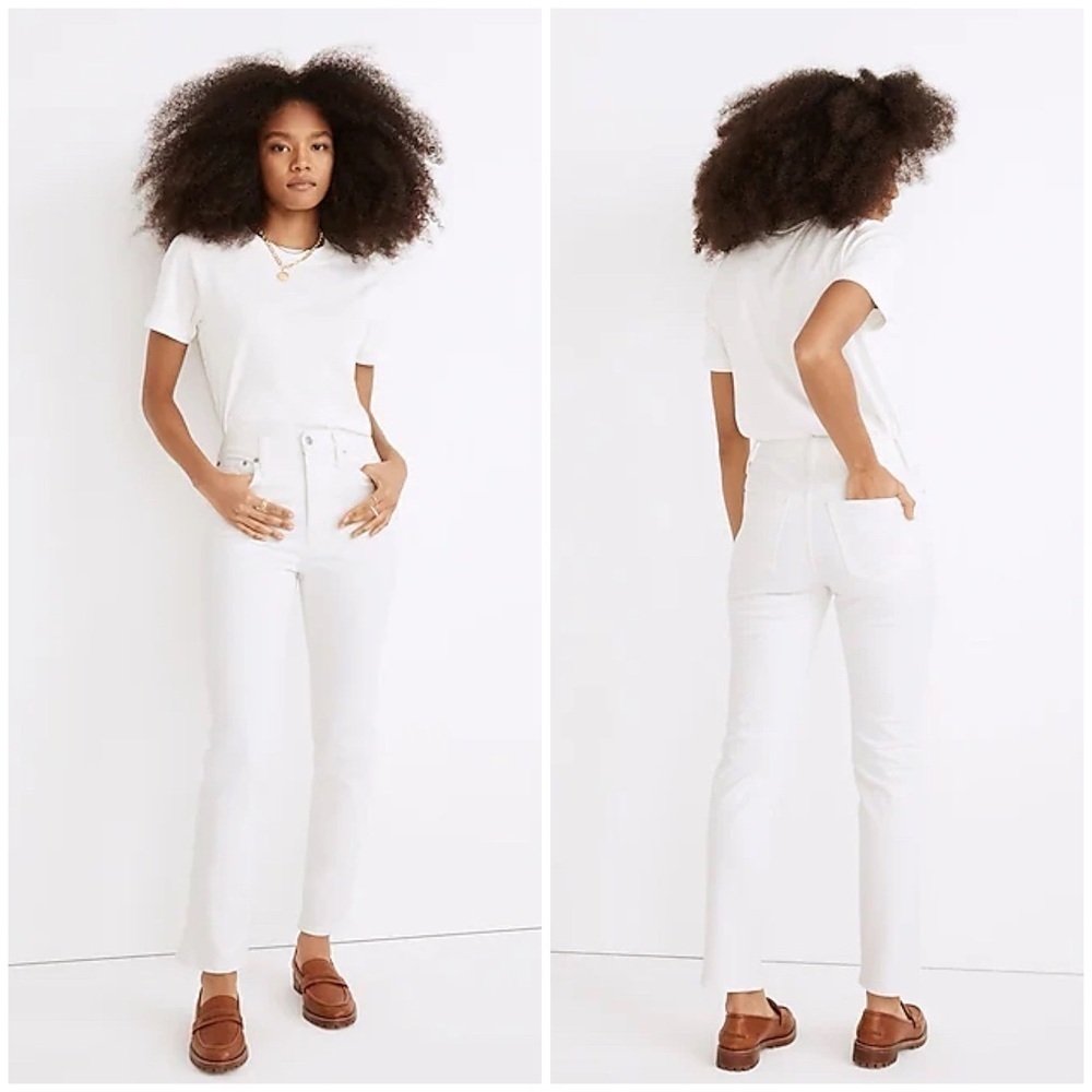 MADEWELL The Perfect Vintage Jean In White